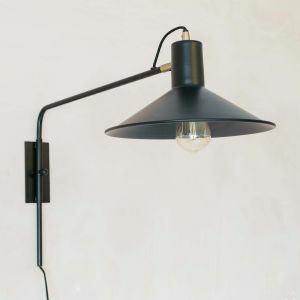 Mila Black and Gold Wall Light