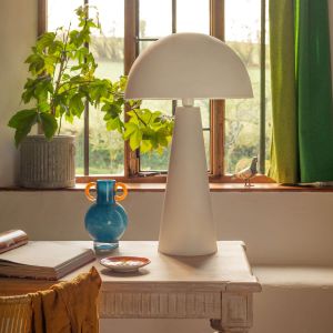 White Dome Table Lamp