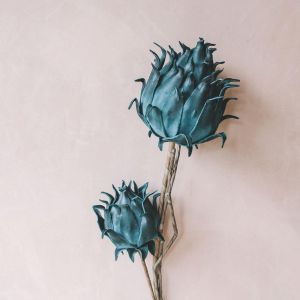 Faux Blue Fittonia Flower