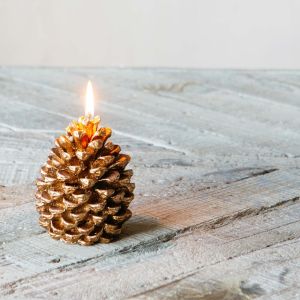 Pinecone Candles