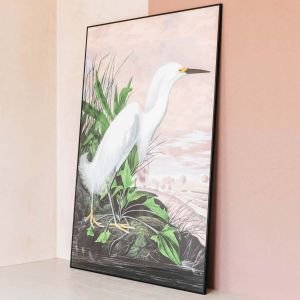 Extra Large Framed Pink Sky Heron Print