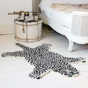 sam snow leopard rug