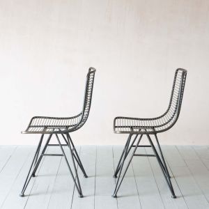 Set of Two Jana Metal Chairs