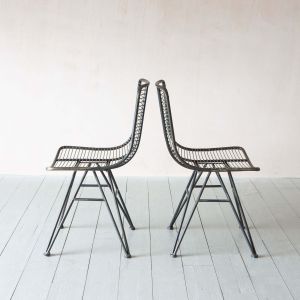 Set of Two Jana Metal Chairs
