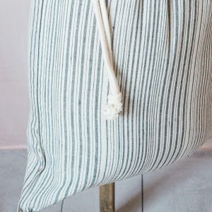 Annika Woven Stripe Laundry Bag
