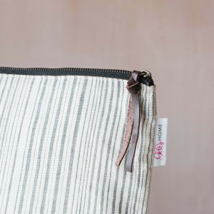 Annika Woven Stripe Large Wash Bag