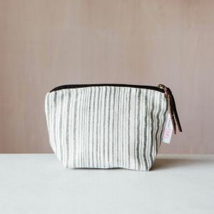 Annika Woven Stripe Small Wash Bag