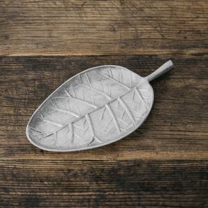 Silver Pear Leaf Dish