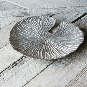 Small Silver Lily Pad Dish