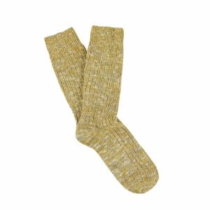 Mustard Melange Socks