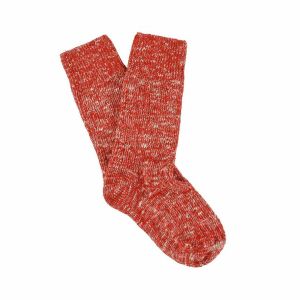 Red Melange Socks