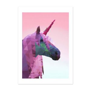 Geometric Unicorn Print 