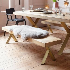 Faye Parquetry Bench