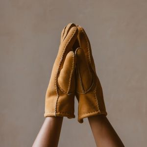 Tan Sheepskin Gloves