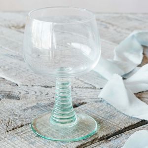 Ribbed Stem Wine Glass