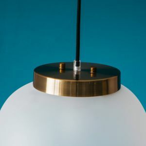 Frosted Glass Globe Pendant