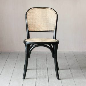 Black Wicker Bistro Chair