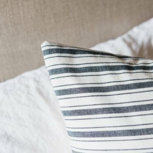 Charcoal Stripe Cushion