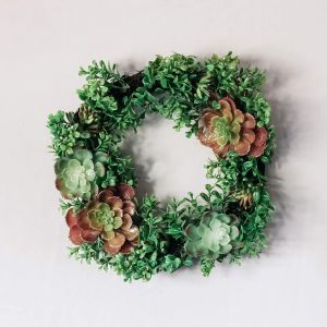 Glitter Succulent Wreath