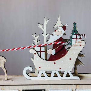 Santa on Sleigh Fill-Your-Own Advent Calendar