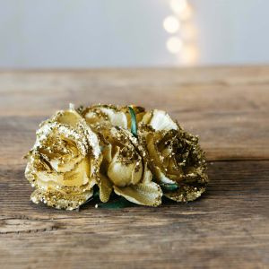 Gold Rose Candle Ring
