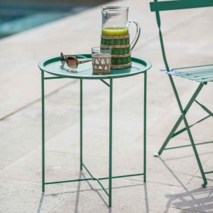 Green Outdoor Tray Table