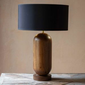 Ruby Acacia Wooden Table Lamp