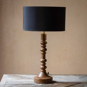 Scarlett Natural Mango Wood Table Lamp