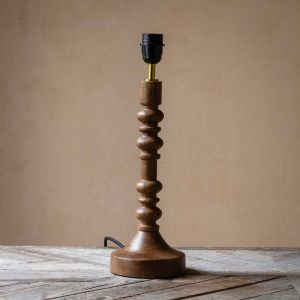 Scarlett Natural Mango Wood Table Lamp