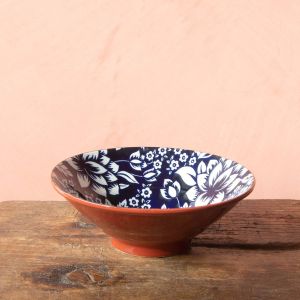 Terracotta Floral Bowls