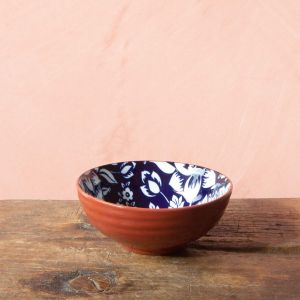 Terracotta Floral Bowls