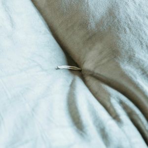 Velvet Bed Rolls with Striped Reverse