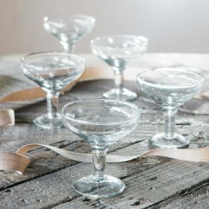 Etched Stars Champagne Coupe