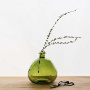Green Recycled Glass Vase