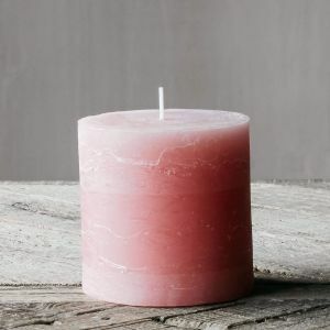 Dusky Pink Pillar Candles