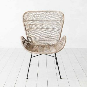 Oslo Clay Curved Wing Chair