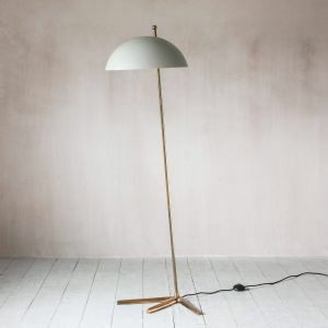 Platypus Grey and Brass Floor Lamp