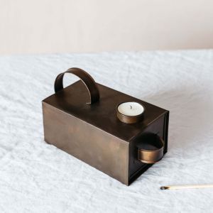 Iron Box Tea Light Holder