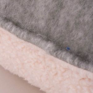 Soft Grey Fleece Backed Cushion