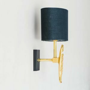 Gold Quill Wall Light with Shade