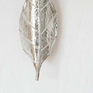 Obtrulate Silver Leaf Wall Light