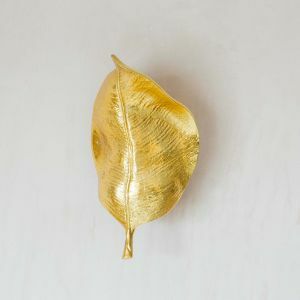 Ovate Gold Leaf Wall Light