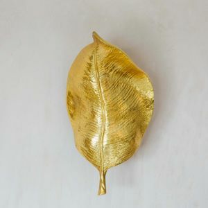 Ovate Gold Leaf Wall Light