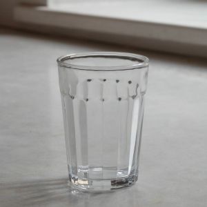 Grooved Glass Tumbler