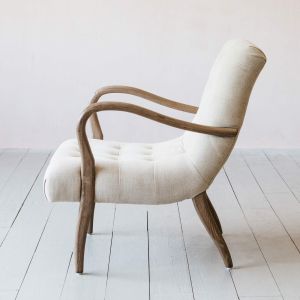 York Natural Linen Armchair