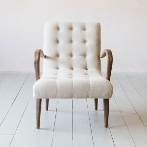 York Natural Linen Armchair