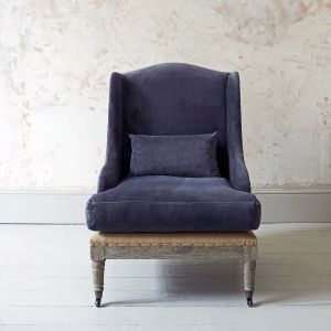 Duke Grey Velvet Armchair