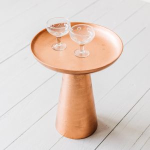 Plateau Copper Side Table