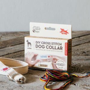 Large Cross Stitch Dog Collar