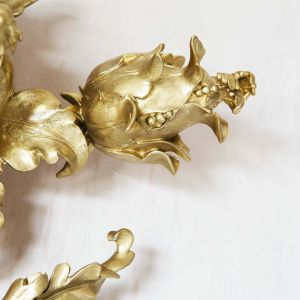 Gold Floral Wall Decoration